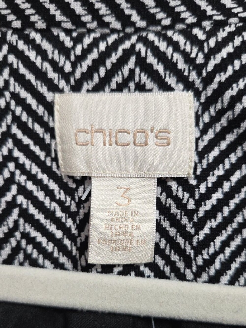 Chico's Ruffle Trim Ponte Jacket - Picture 2 of 7